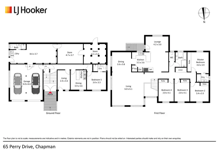 Floorplan of Homely house listing, 65 Perry Drive, Chapman ACT 2611
