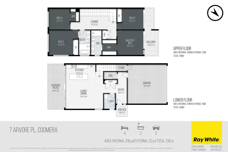 Floorplan of Homely house listing, 7 Arvore Place, Coomera QLD 4209