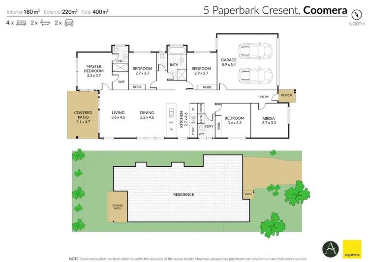 Floorplan of Homely house listing, 5 Paperbark Crescent, Coomera QLD 4209