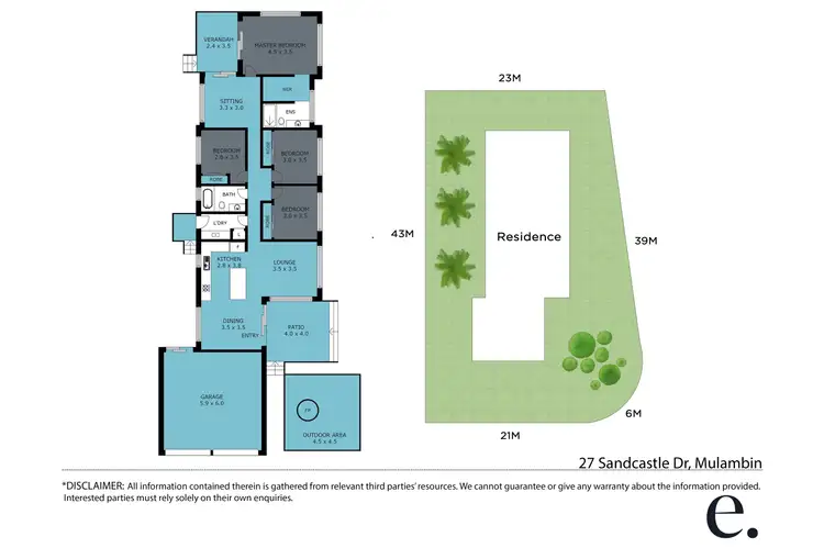 Floorplan of Homely house listing, 27 Sandcastle Drive, Mulambin QLD 4703