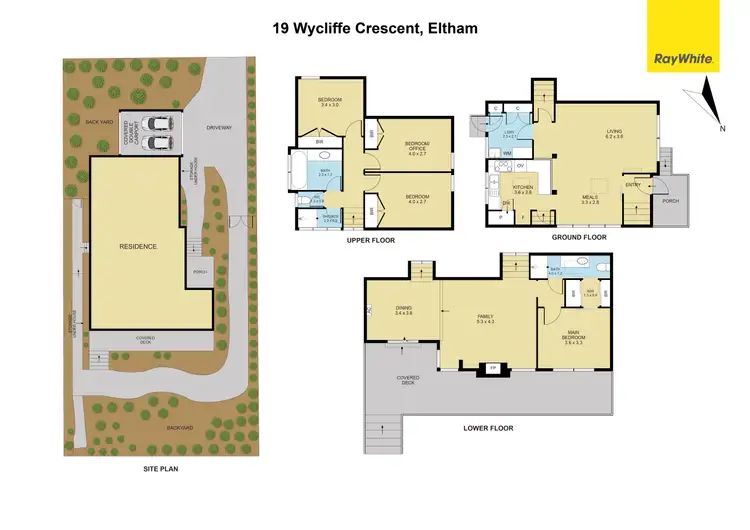 Floorplan of Homely house listing, 19 Wycliffe Crescent, Eltham VIC 3095