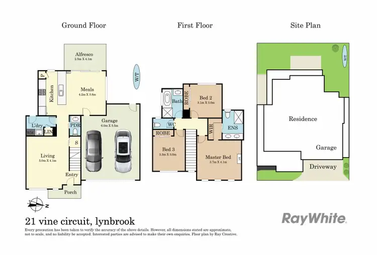 Floorplan of Homely townhouse listing, 21 Vine Circuit, Lynbrook VIC 3975