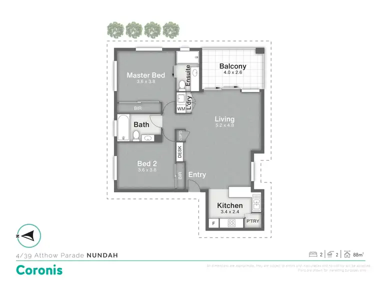 Floorplan of Homely apartment listing, 4/39 Atthow Parade, Nundah QLD 4012