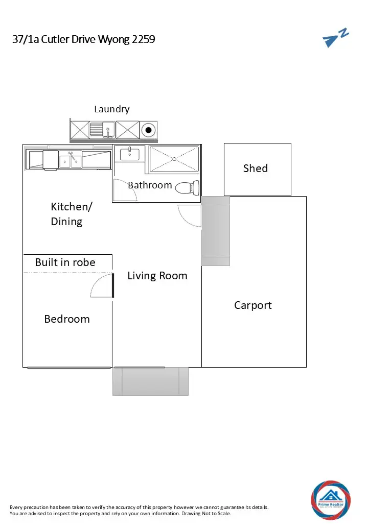 Floorplan of Homely retirement listing, 37/1a Cutler Drive, Wyong NSW 2259