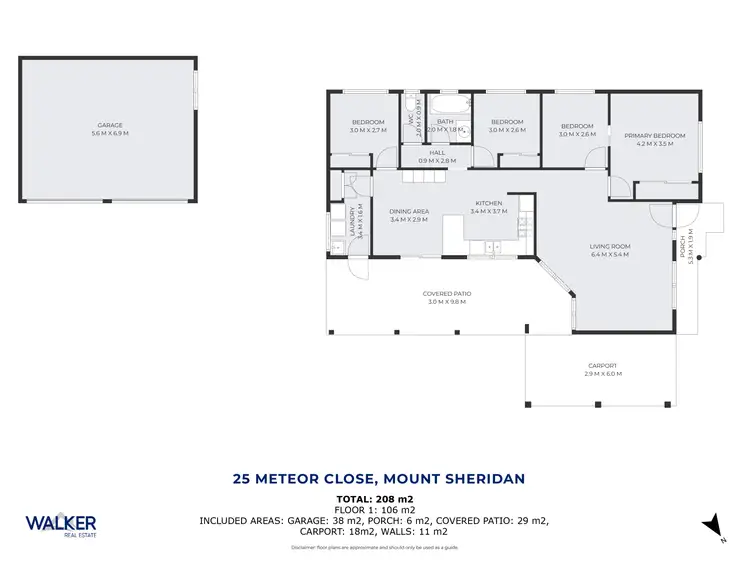 Floorplan of Homely house listing, 25 Meteor Street, Mount Sheridan QLD 4868