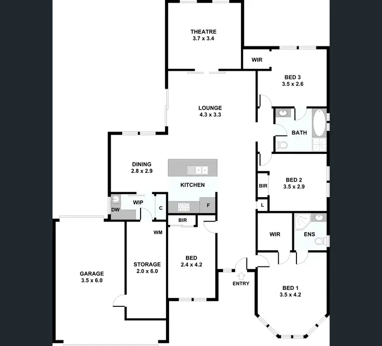 Floorplan of Homely house listing, 2 Minogue Way, Wallan VIC 3756