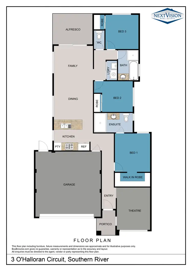 Floorplan of Homely house listing, 3 O'Halloran Circuit, Southern River WA 6110