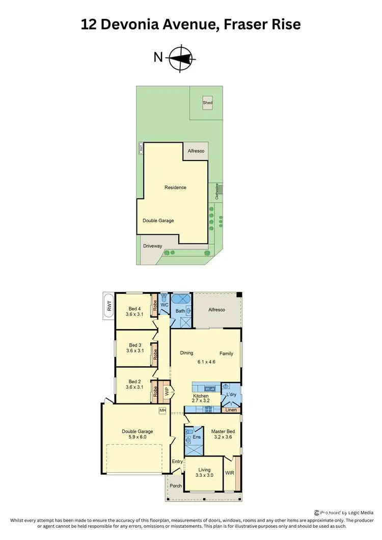Floorplan of Homely house listing, 12 Devonia Avenue, Fraser Rise VIC 3336