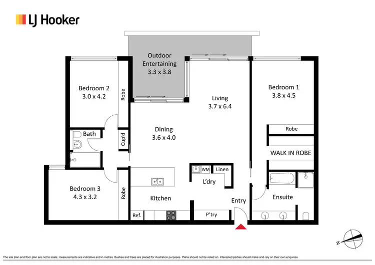 Floorplan of Homely apartment listing, 43/3 Burbury Close, Barton ACT 2600