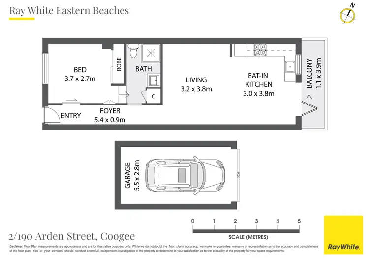 Floorplan of Homely apartment listing, 2/190 Arden Street, Coogee NSW 2034