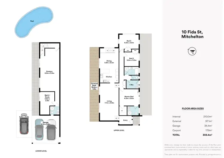 Floorplan of Homely house listing, 10 Fida Street, Mitchelton QLD 4053