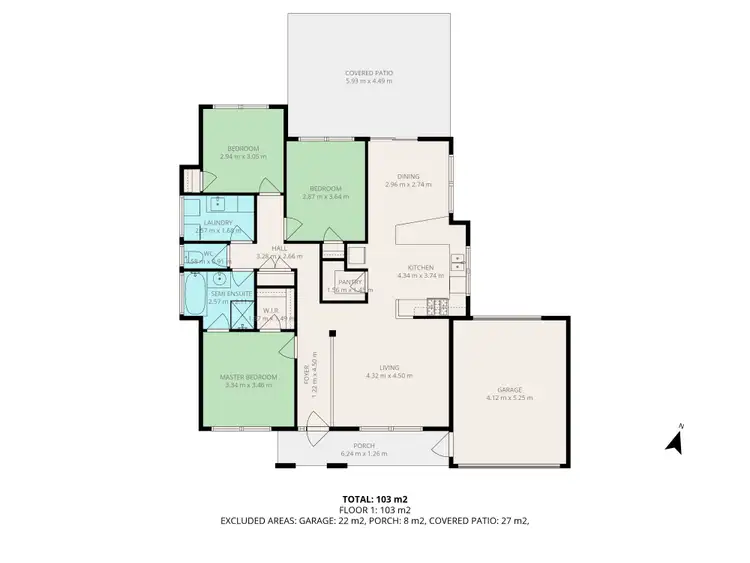 Floorplan of Homely house listing, 3/8 Kalgan Place, West Busselton WA 6280