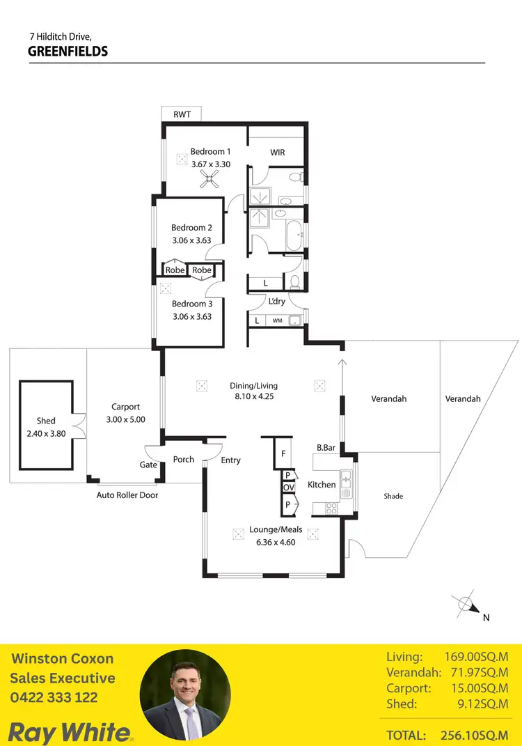 Floorplan of Homely house listing, 7 Hilditch Drive, Green Fields SA 5107