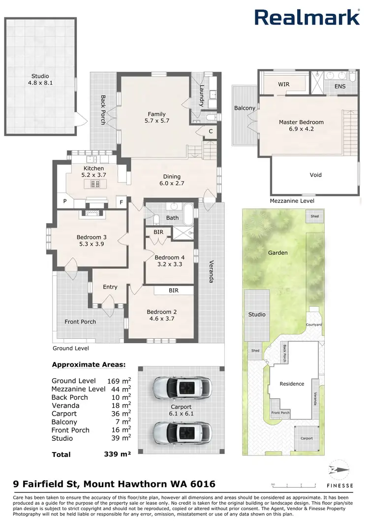Floorplan of Homely house listing, 9 Fairfield Street, Mount Hawthorn WA 6016