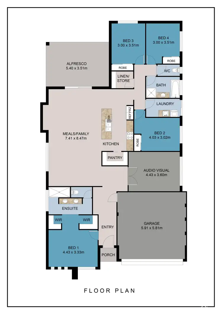 Floorplan of Homely house listing, 11 Foulkes Way, Byford WA 6122