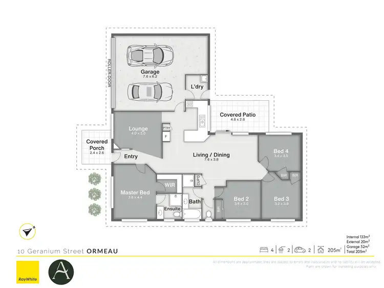 Floorplan of Homely house listing, 10 Geranium Street, Ormeau QLD 4208