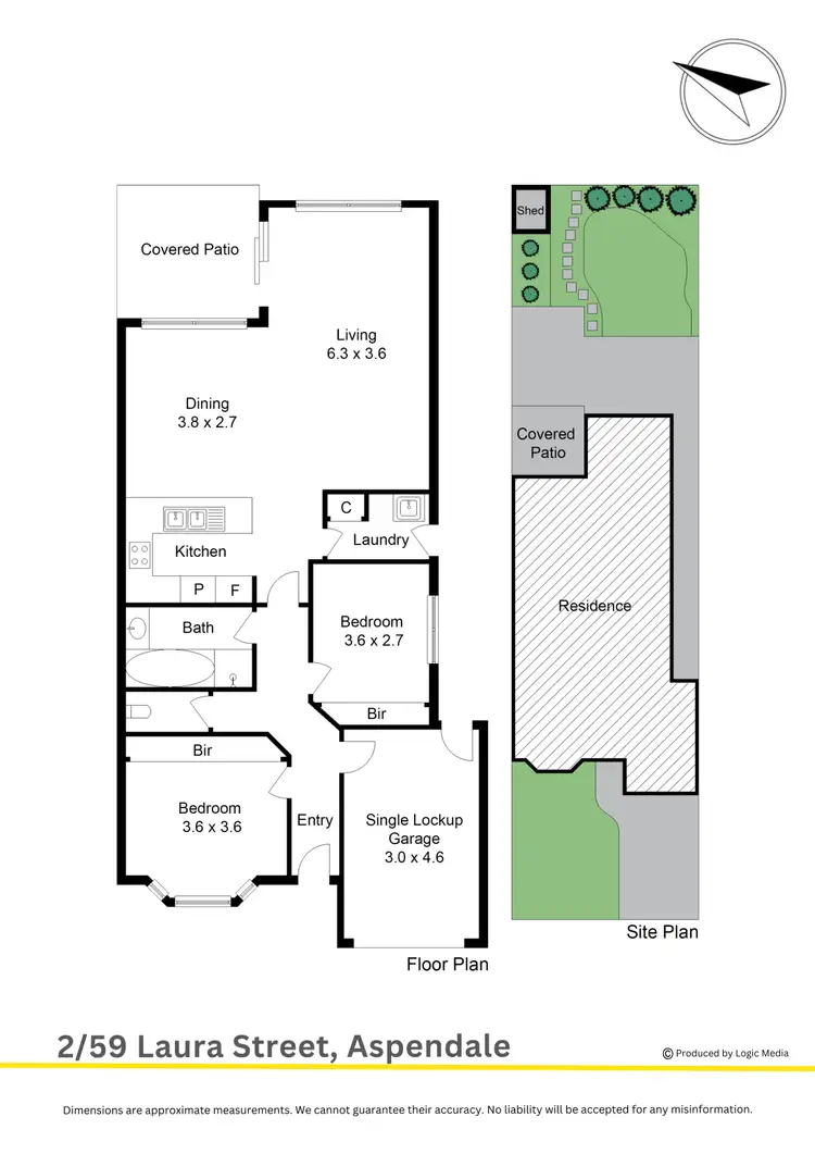 Floorplan of Homely villa listing, 2/59 Laura Street, Aspendale VIC 3195