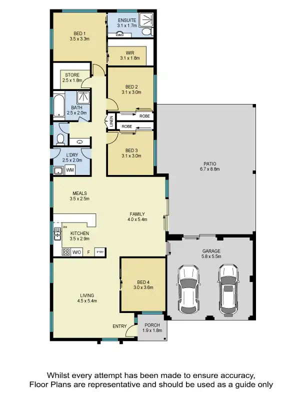 Floorplan of Homely house listing, 34 Leonarda Drive, Ferny Hills QLD 4055