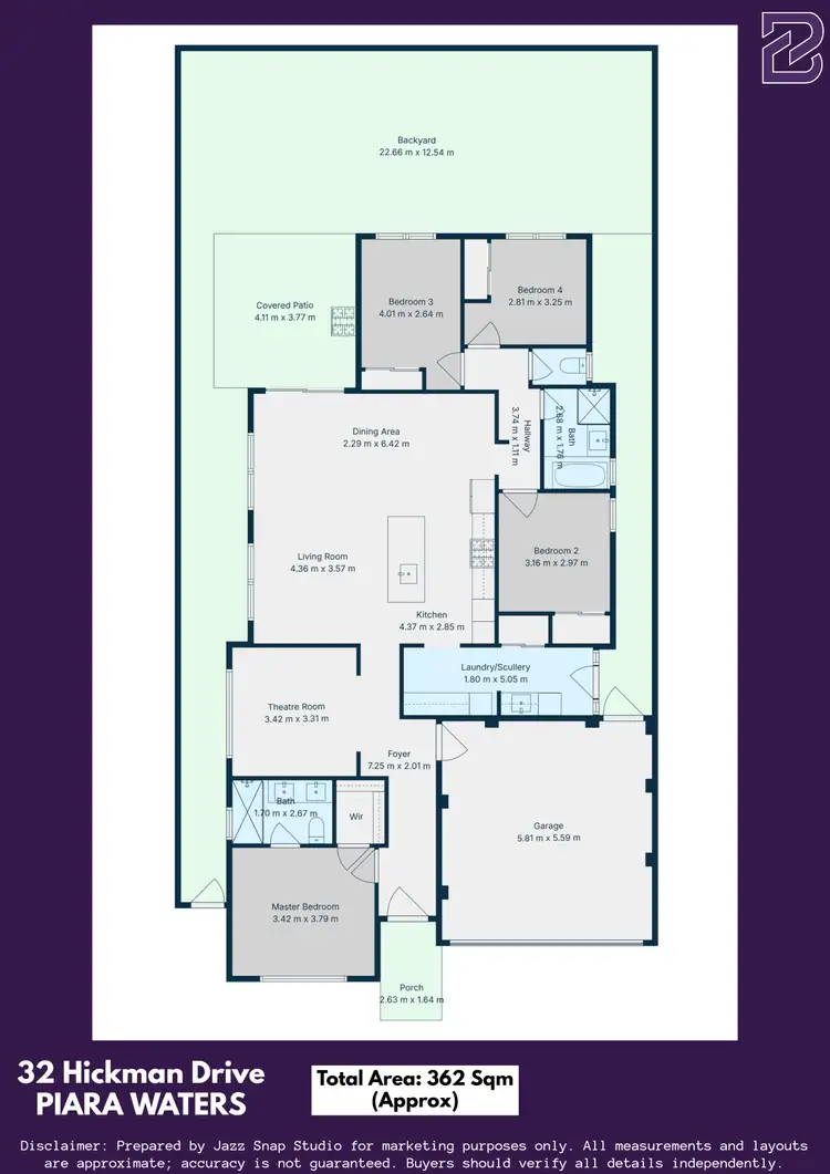 Floorplan of Homely house listing, 32 Hickman Drive, Piara Waters WA 6112