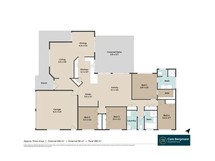 Floorplan of Homely house listing, 33 Ballinger Crescent, Albany Creek QLD 4035