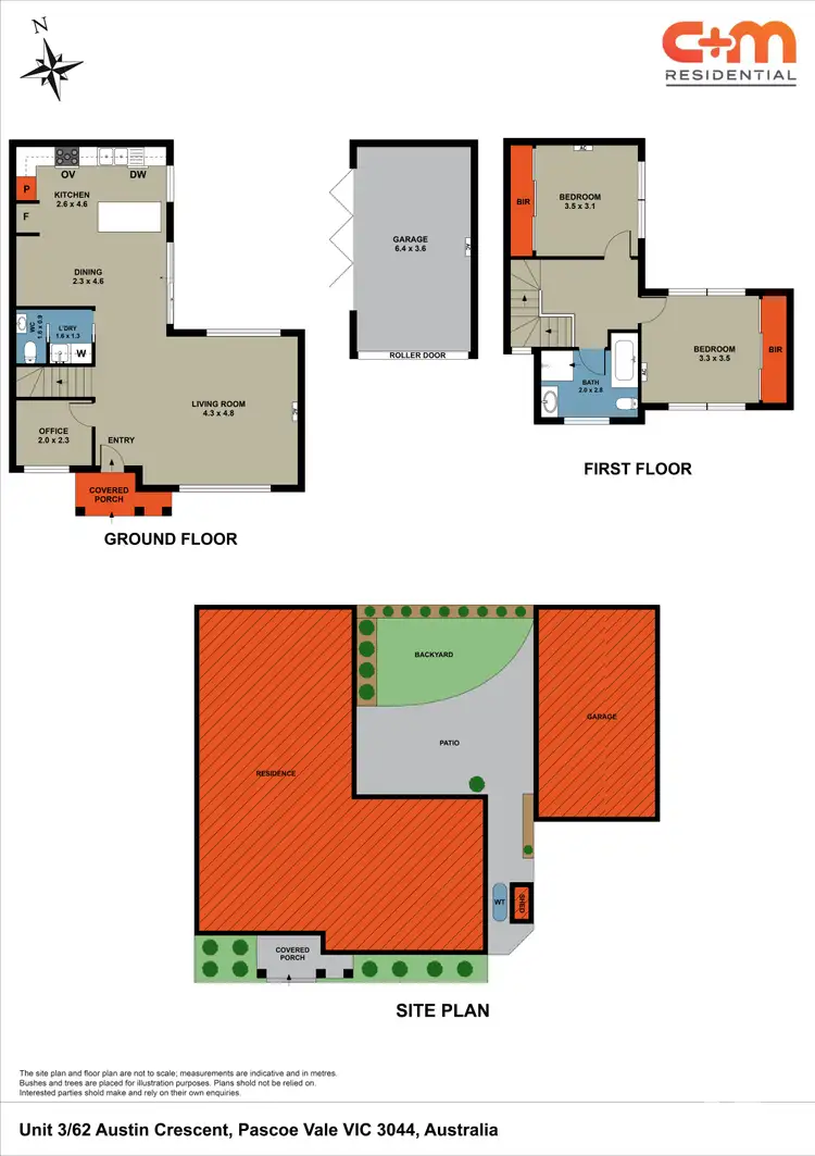 Floorplan of Homely townhouse listing, 3/62 Austin Crescent, Pascoe Vale VIC 3044