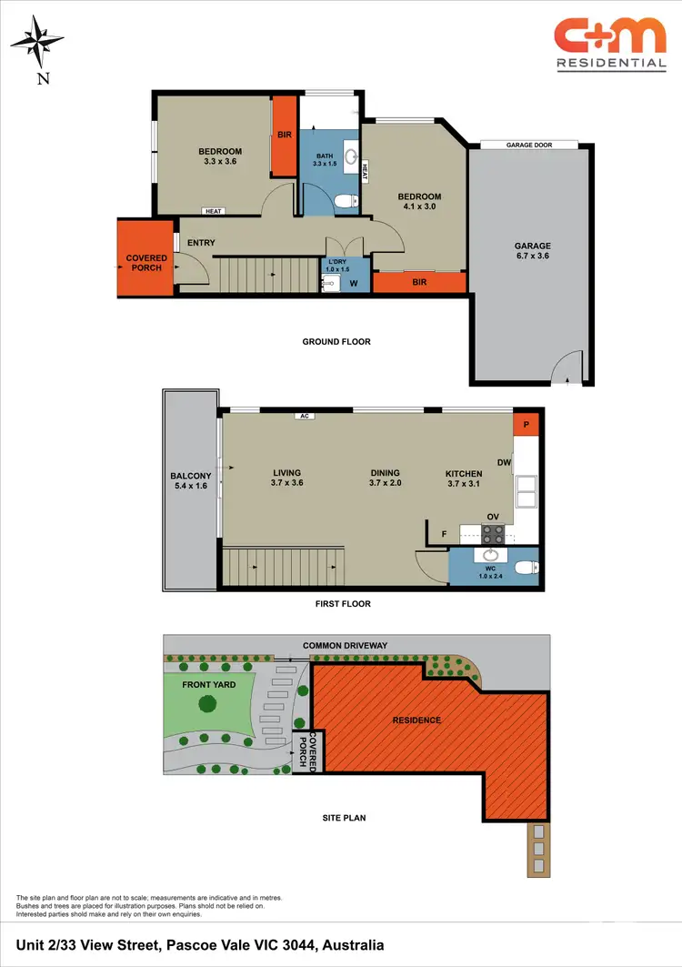 Floorplan of Homely townhouse listing, 2/33 View Street, Pascoe Vale VIC 3044