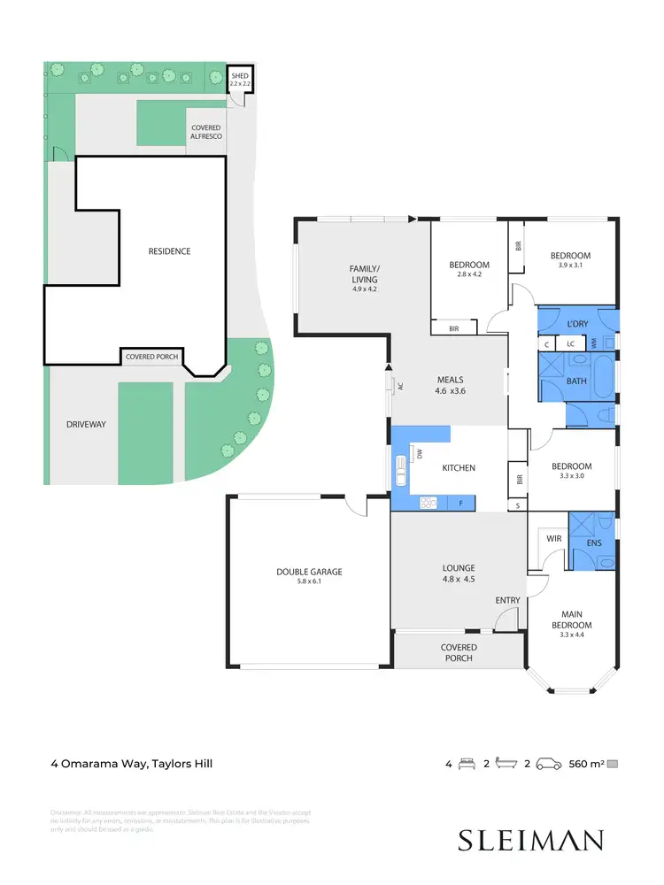 Floorplan of Homely house listing, 4 Omarama Way, Taylors Hill VIC 3037