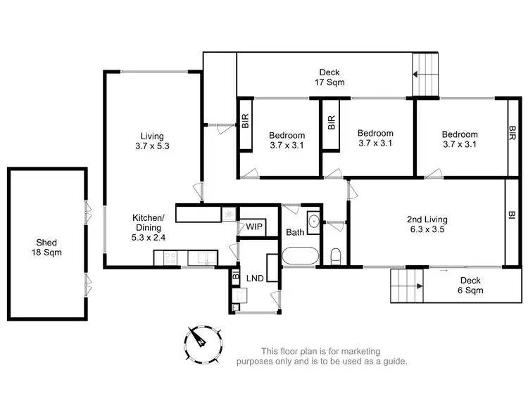 Floorplan of Homely house listing, 11 Barwon Place, Glenorchy TAS 7010