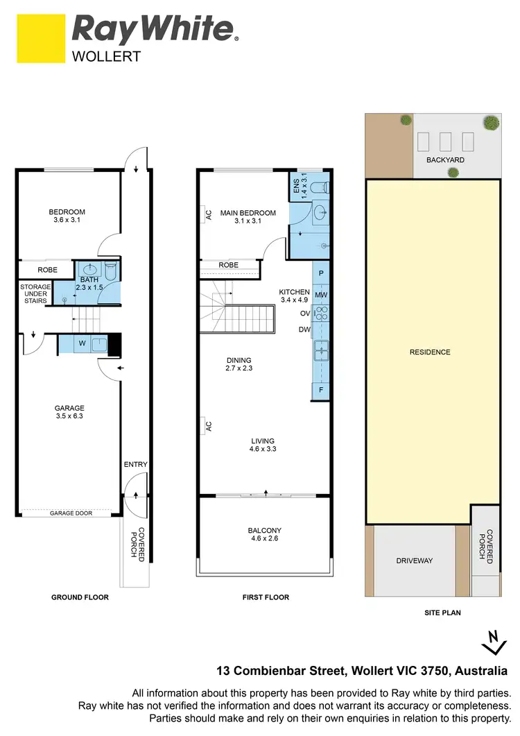 Floorplan of Homely townhouse listing, 13 Combienbar Street, Wollert VIC 3750