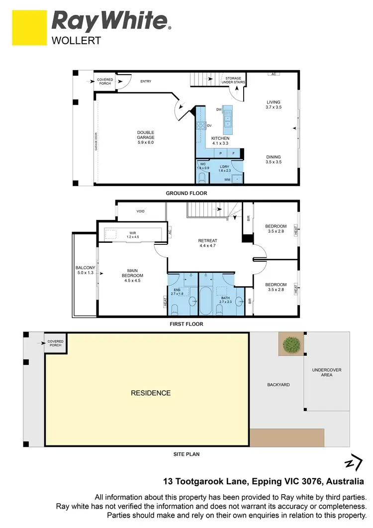 Floorplan of Homely house listing, 13 Tootgarook Lane, Epping VIC 3076