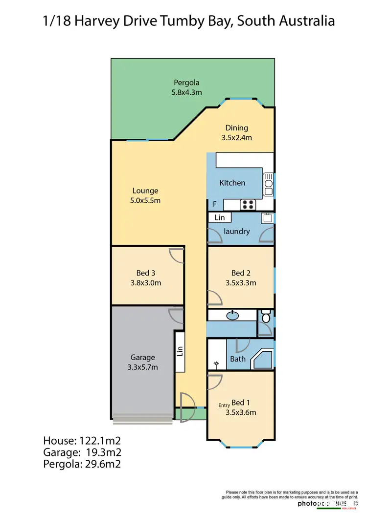 Floorplan of Homely house listing, 1/18 Harvey Drive, Tumby Bay SA 5605