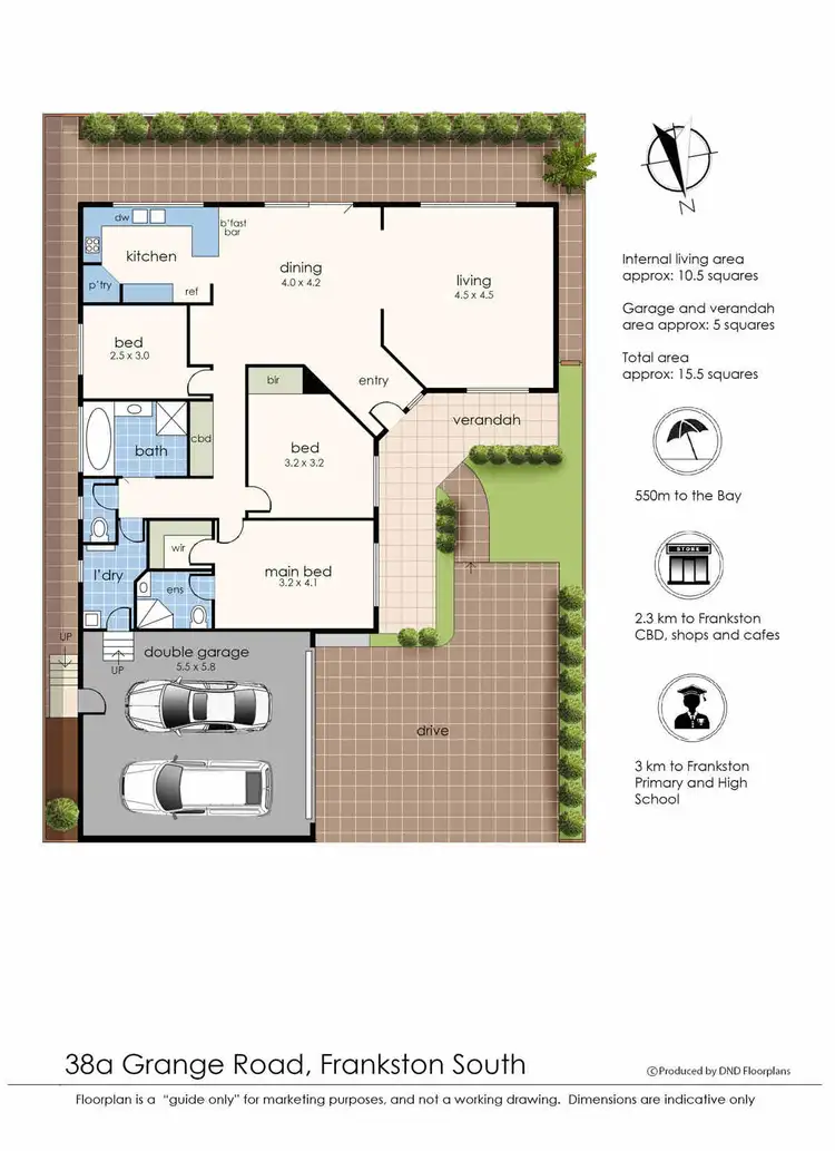 Floorplan of Homely unit listing, 38A Grange Road, Frankston South VIC 3199