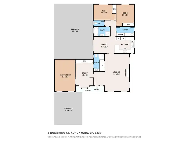 Floorplan of Homely house listing, 5 Numering Court, Kurunjang VIC 3337