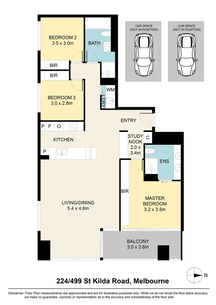 Floorplan of Homely apartment listing, 224/499 St Kilda Road, Melbourne VIC 3004