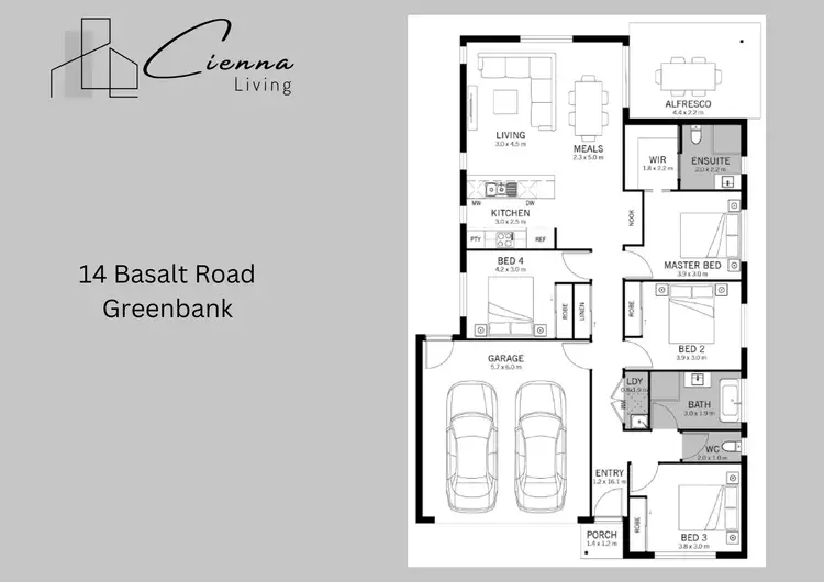 Floorplan of Homely house listing, 14 Basalt Road, Greenbank QLD 4124
