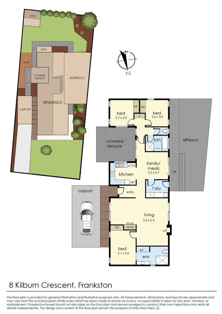 Floorplan of Homely house listing, 8 Kilburn Crescent, Frankston VIC 3199