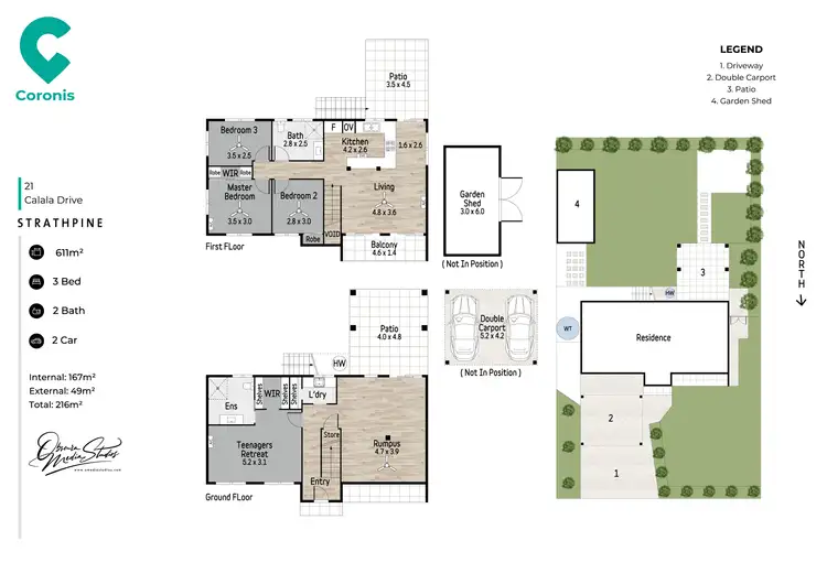 Floorplan of Homely house listing, 21 Calala Drive, Strathpine QLD 4500