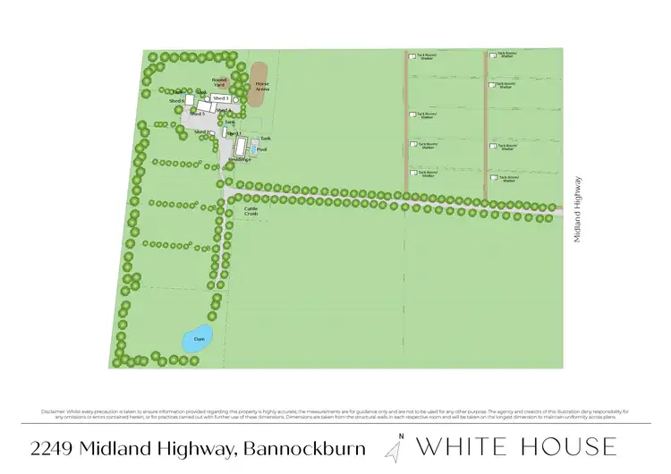 Floorplan of Homely rural property listing, 2249 Midland Highway, Bannockburn VIC 3331