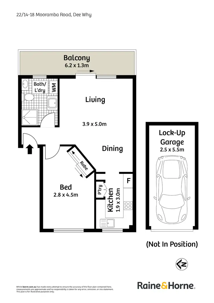 Floorplan of Homely unit listing, 22/14-18 Mooramba Road, Dee Why NSW 2099