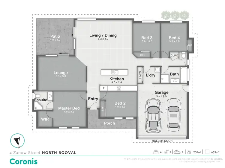 Floorplan of Homely house listing, 4 Zanow Street, North Booval QLD 4304