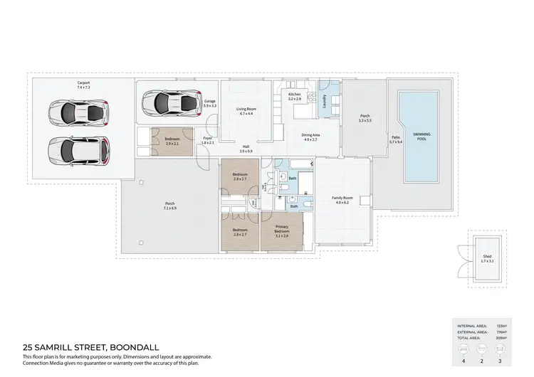 Floorplan of Homely house listing, 25 Samrill Street, Boondall QLD 4034