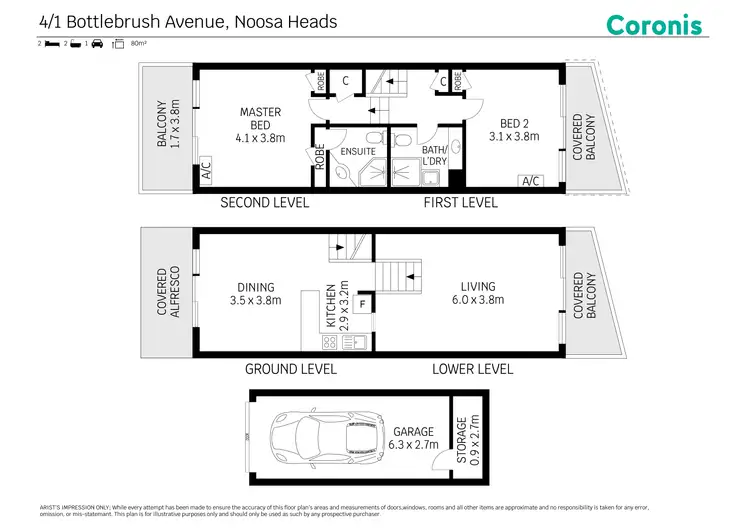 Floorplan of Homely unit listing, 4/1 Bottlebrush Avenue, Noosa Heads QLD 4567