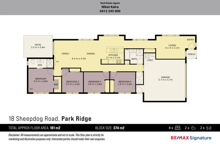 Floorplan of Homely house listing, 18 Sheepdog Road, Park Ridge QLD 4125