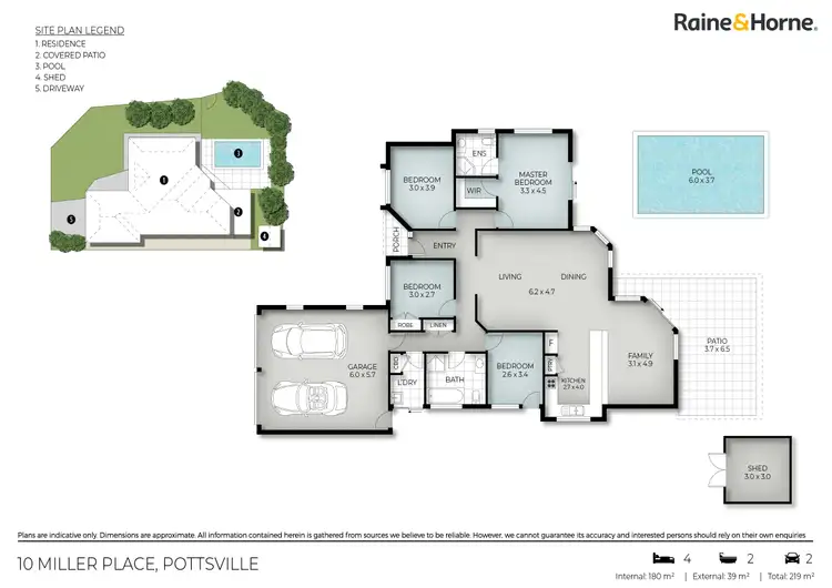 Floorplan of Homely house listing, 10 Miller Place, Pottsville NSW 2489