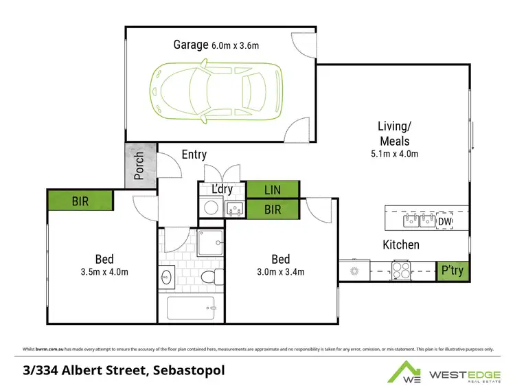 Floorplan of Homely unit listing, 3/334 Albert Street, Sebastopol VIC 3356