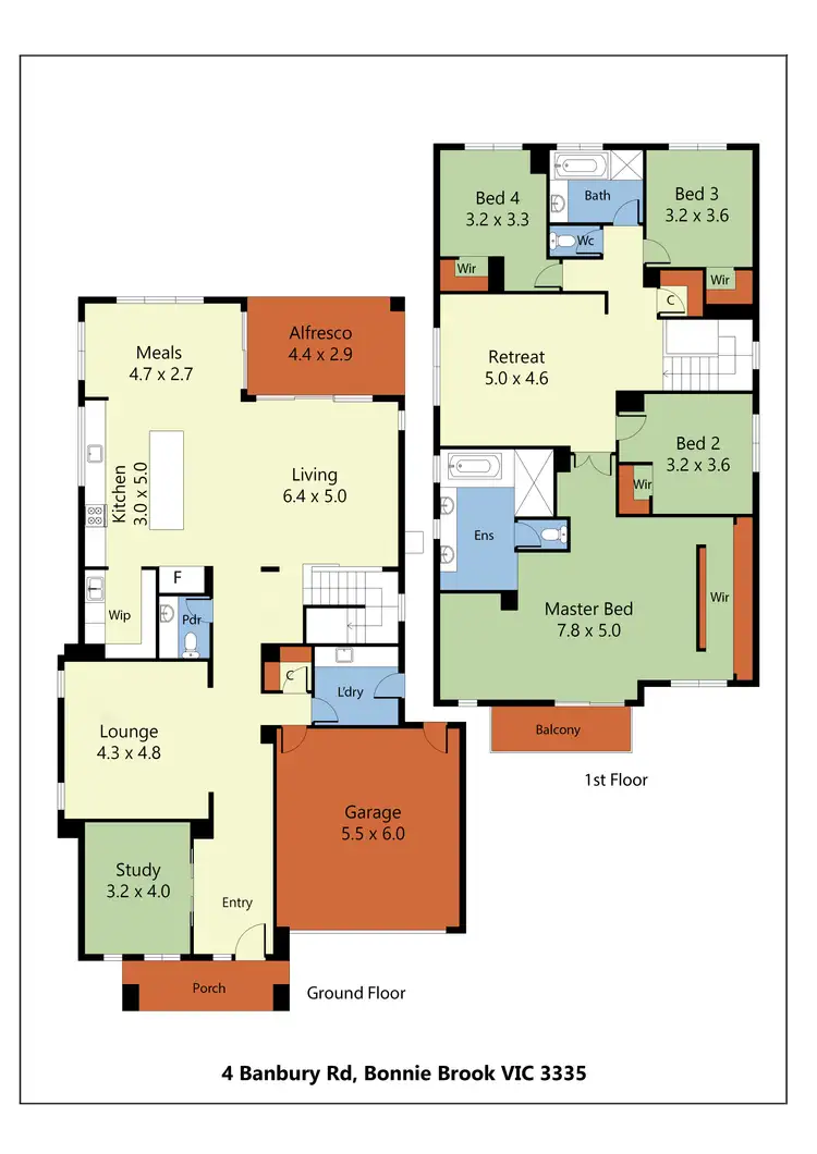 Floorplan of Homely house listing, 4 Banbury Road, Bonnie Brook VIC 3335
