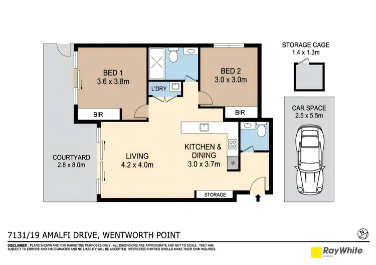 Floorplan of Homely apartment listing, 7131/19 Amalfi Drive, Wentworth Point NSW 2127