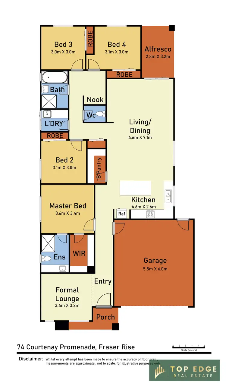 Floorplan of Homely house listing, 74 Courtenay Promenade, Fraser Rise VIC 3336