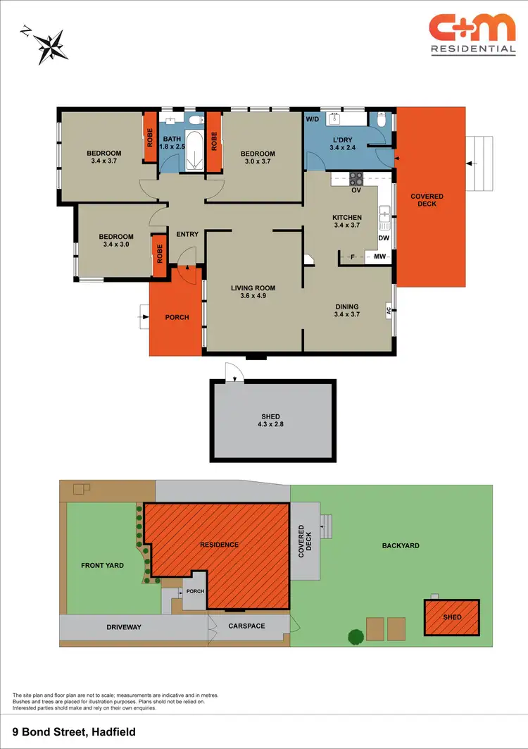 Floorplan of Homely house listing, 9 Bond Street, Hadfield VIC 3046