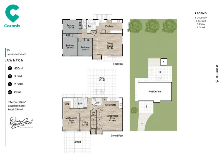 Floorplan of Homely house listing, 35 Lorraine Court, Lawnton QLD 4501
